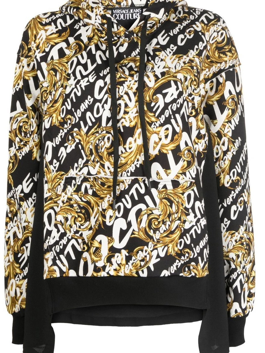 Cheap Garland Couture logo-print hoodie panelled Versace Jeans Women 0818
